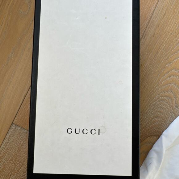 Gucci Princetown Mules Black Leather Gold Horsebit + Box Dustbag Size 38 / 7.5 - Picture 9 of 9